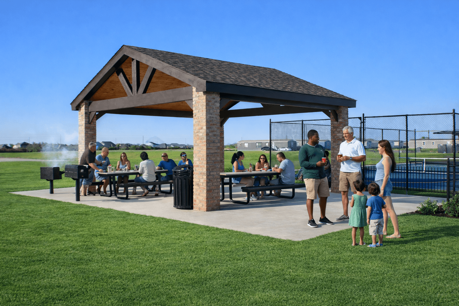 Gazebo with Grills